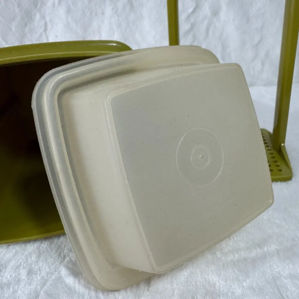 Vintage Tupperware Pick A Deli Small 1L Pickle Keeper Avocado Green 3 Piece 1330 - Picture 6 of 6